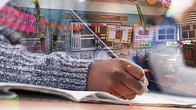 Student Taking Exam