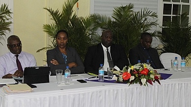 panel members at discussion on electoral