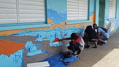 Students Painting