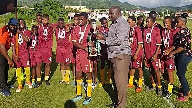 dominica grammar school are secondary schools u15 sports division champions