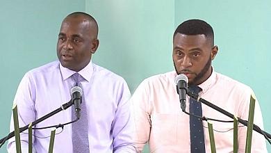 Roosevelt Skerrit and Cassanni Laville