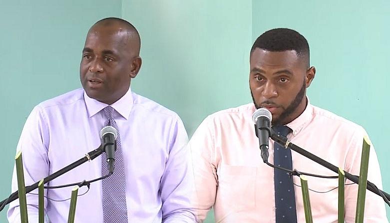 Roosevelt Skerrit and Cassanni Laville