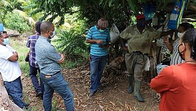 Fidel Grant visits East Agricultural Region