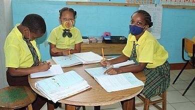 Children Sitting in Classroom Roseau