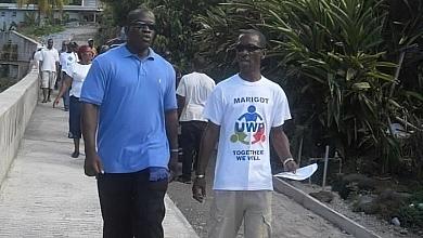 Brian Linton Walking With Lennox Linton