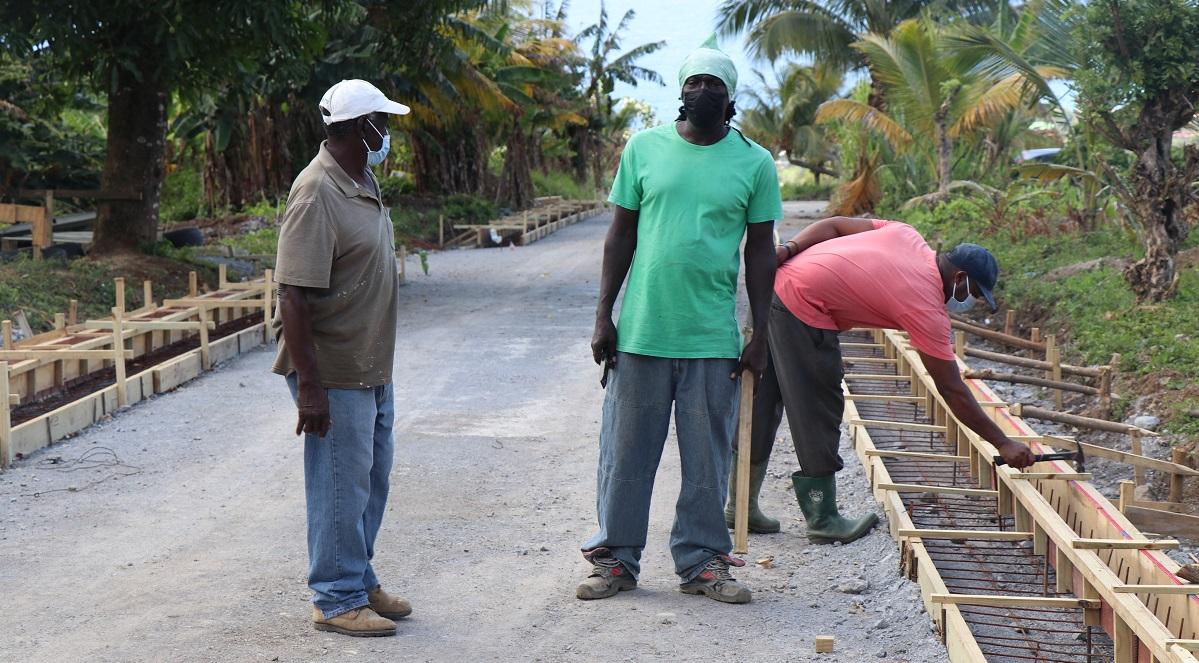 Working on Farm Access Road