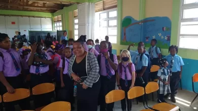 Octavia Alfred With Students