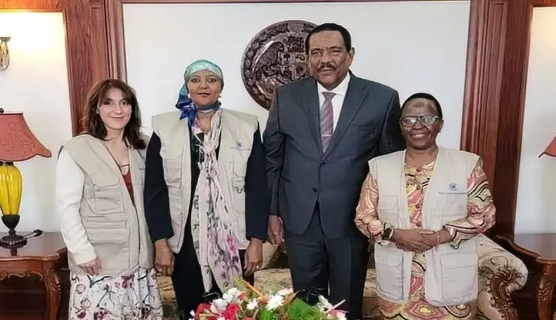 Election Observer Group With President Charles Savarin