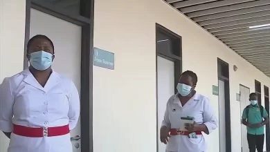 Dominica Nurses Wearing Face Masks