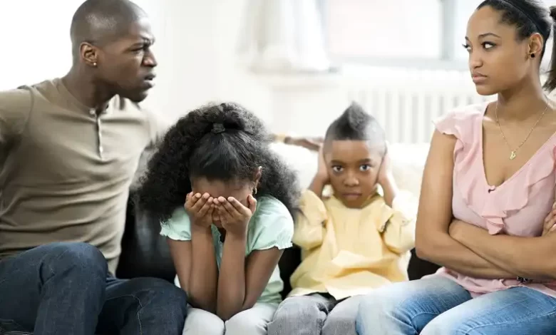 Man Angry at Mother of Children