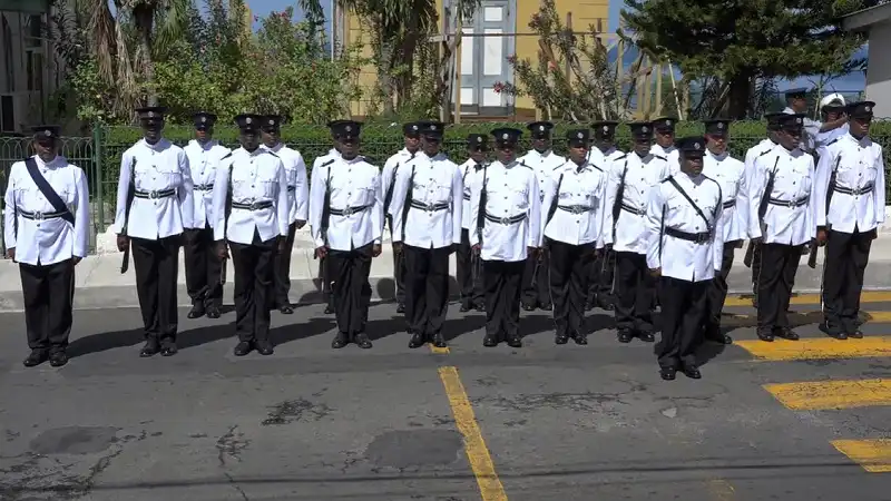 Dominica Police Officers in Uniform