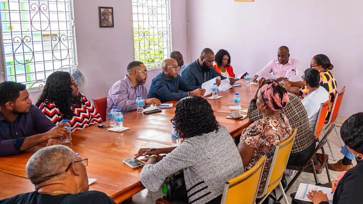 PM Skerrit with Cabinet Deligation with Elderly Board