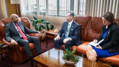 Dr. Irving McIntyre with Roger F. Nyhus