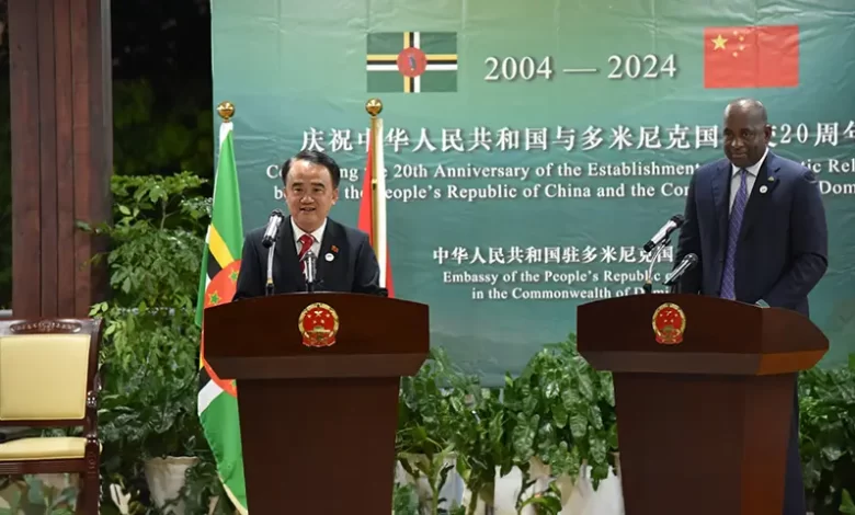 Lin Xianjiang and Roosevelt Skerrit
