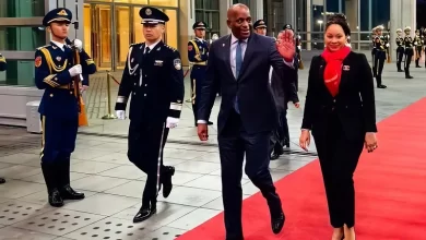 Roosevelt Skerrit with Wife