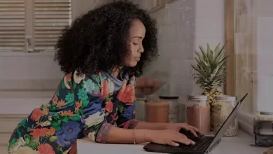 Girl Study on Laptop for CXC and CSEC
