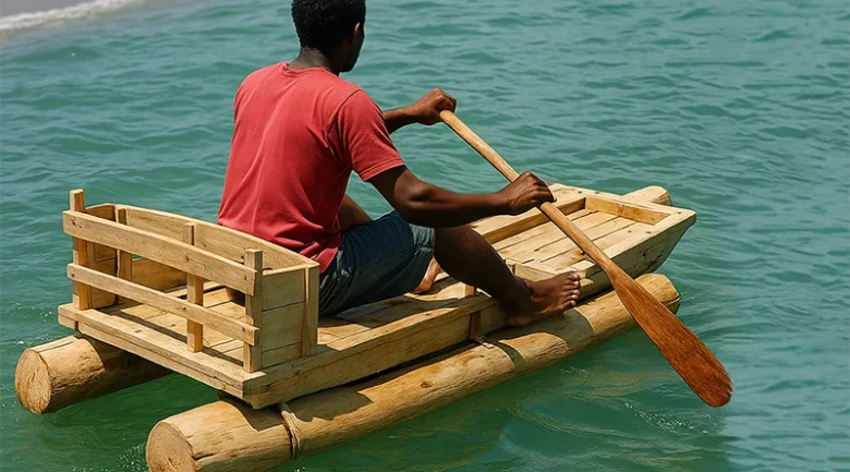 Pwipwi Raft – Kalinago Craft