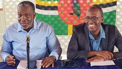 President of the UWP Lennox Linton and Leader of the UWP Dr. Thomson Fontaine