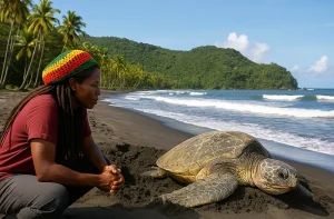 Green Turtles in Dominica