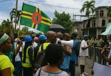 Protest for Dominica