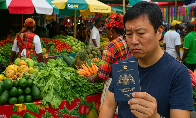 Chinese Resident Holding Dominica Passport