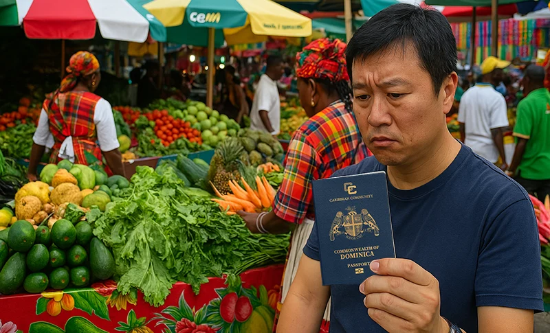Chinese Resident Holding Dominica Passport
