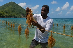 Seamoss Farming in Dominica