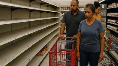Shelves empty citizens hungry