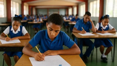Dominica Students Taking Their Grade 6 National Assessment (G6NA)