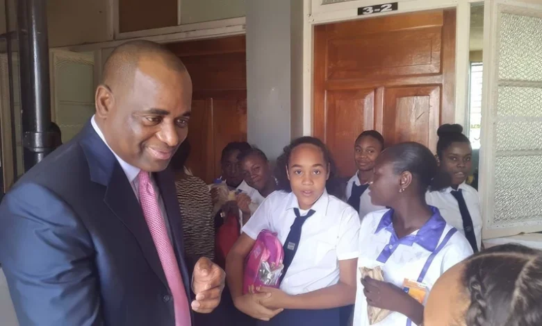 PM Skerrit with School Children
