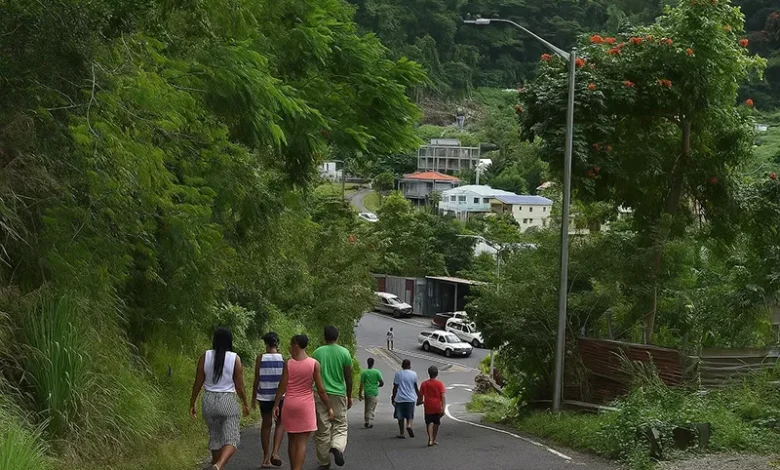 Copthall Junction in Dominica