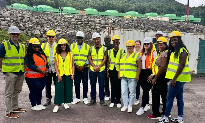 Delegation From the Caribbean Canada Leaders Dialogue at Dgdc Project Site Laudat Dominica