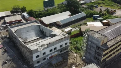 Dominica Grammar School Roof Collapse -Not Real Photo-