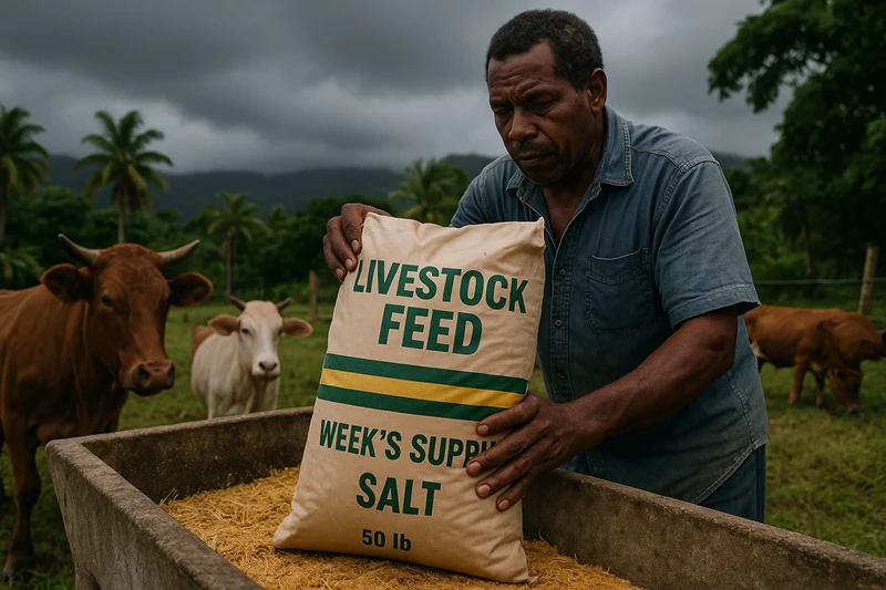 Livestock Farmer in Dominica Rural Village