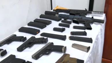 Siezed Illegal Fireams in Dominica