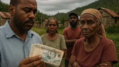XCD Currency Taken by Man in Rural Dominica for Climate Financing