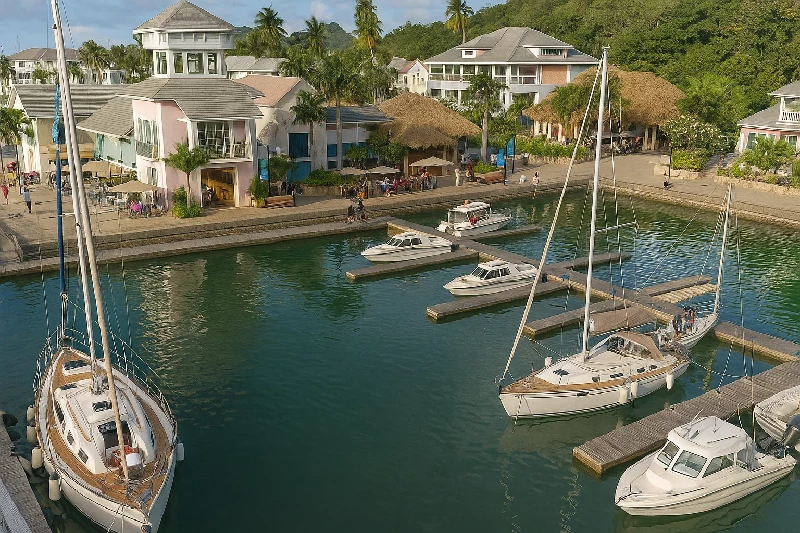 Cabrits Marina in Portsmouth Dominica - Render