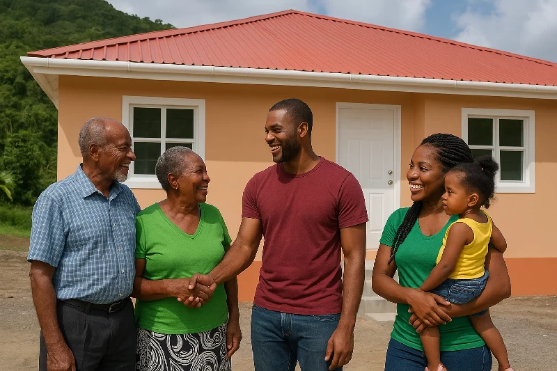 Dominica Home Owners Happy with Homes given to them by the Government Housing Revolution