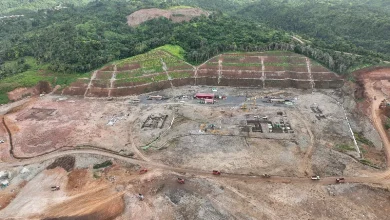 Ongoing activities include foundation and earthwork excavation in the terminal area