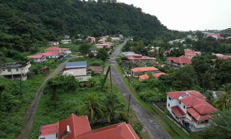 Elmshall Road in Dominica