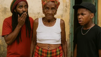 Old Woman Dressed Inappropiately in Dominica