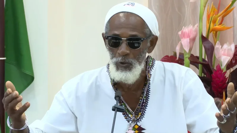 Ras at Dominica Cannabis Sympossium