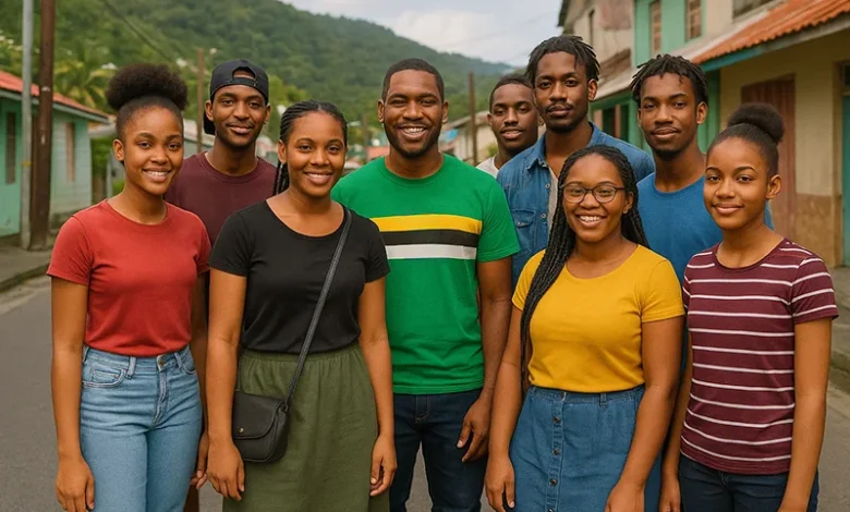 Young people in Dominica