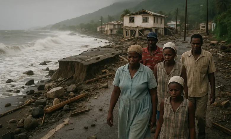 Hurricane Lenny (1999) impact on Dominica