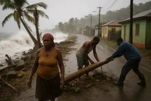 Hurricane Omar (2008) impact on Dominica