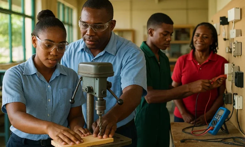 Yong People Involved in Skills Based Training in Dominica