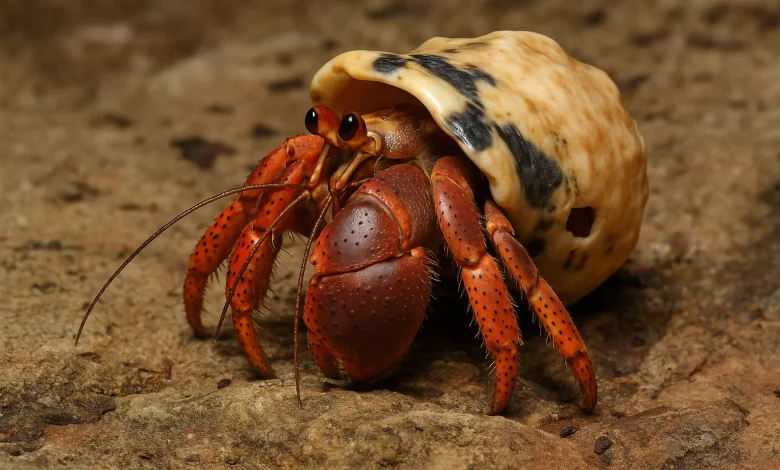 Caribbean Hermit Crab (Coenobita Clypeatus)