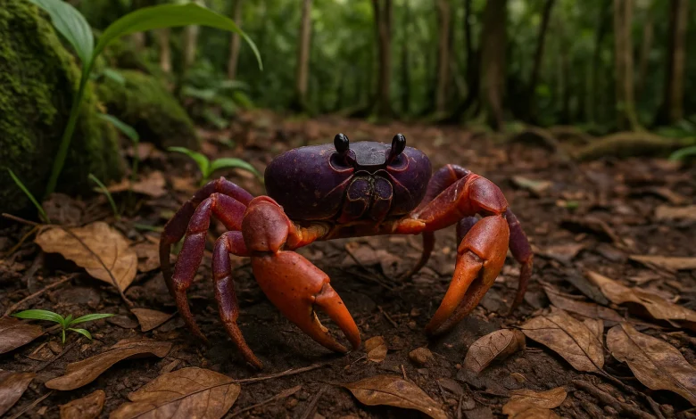 Gecarcinus Ruricola is a Crab of Dominica