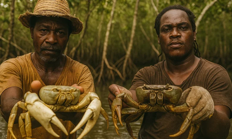 Hunting Crabs in Dominica