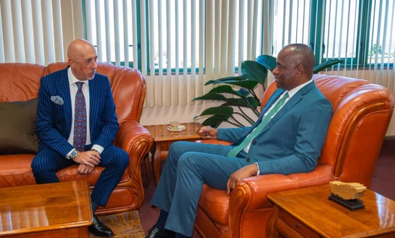 His Excellency José María Fernández López de Turiso, Ambassador Extraordinary and Plenipotentiary of Spain to the Commonwealth of Dominica Sits an Talks with Prime Minsiter of Dominica Hon. Roosevelt Skerrit